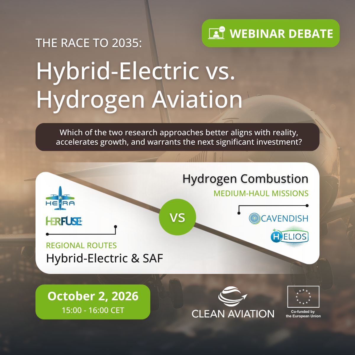 The Race to 2035: Hybrid-Electric & SAF vs Hydrogen Aviation